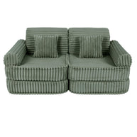 Medium Modular Sofa for Kids - Churros Sage Green