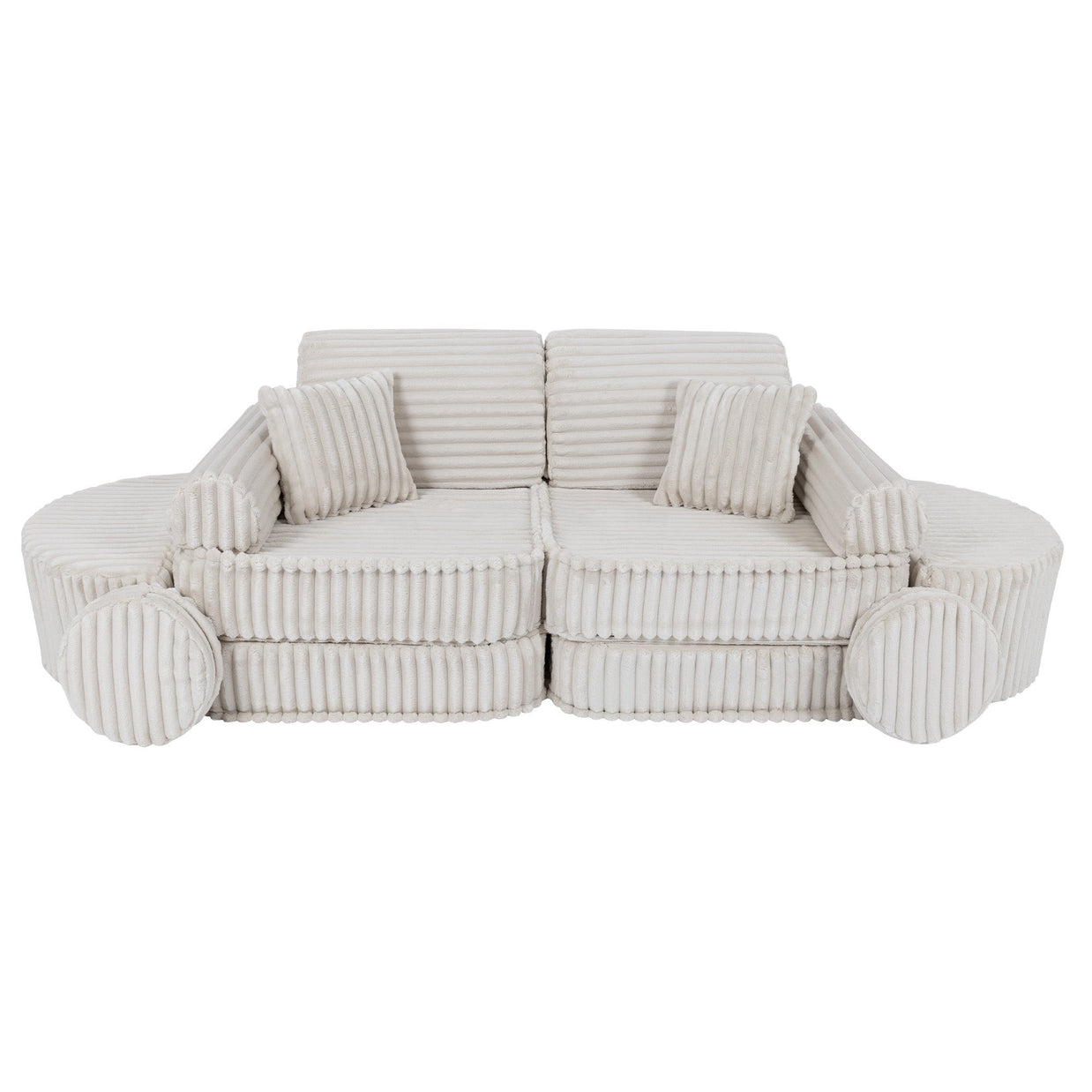 Medium Modular Sofa for Kids - Churros White Plus