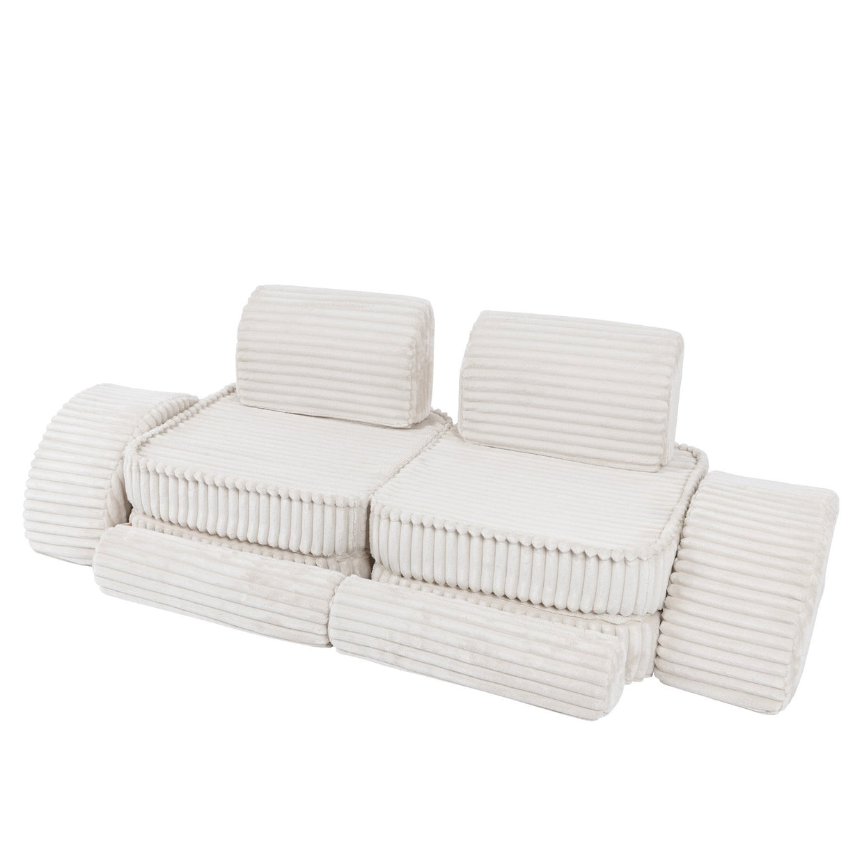 Medium Modular Sofa for Kids - Churros White Plus