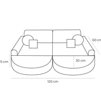 Medium Modular Sofa for Kids - Churros White Plus