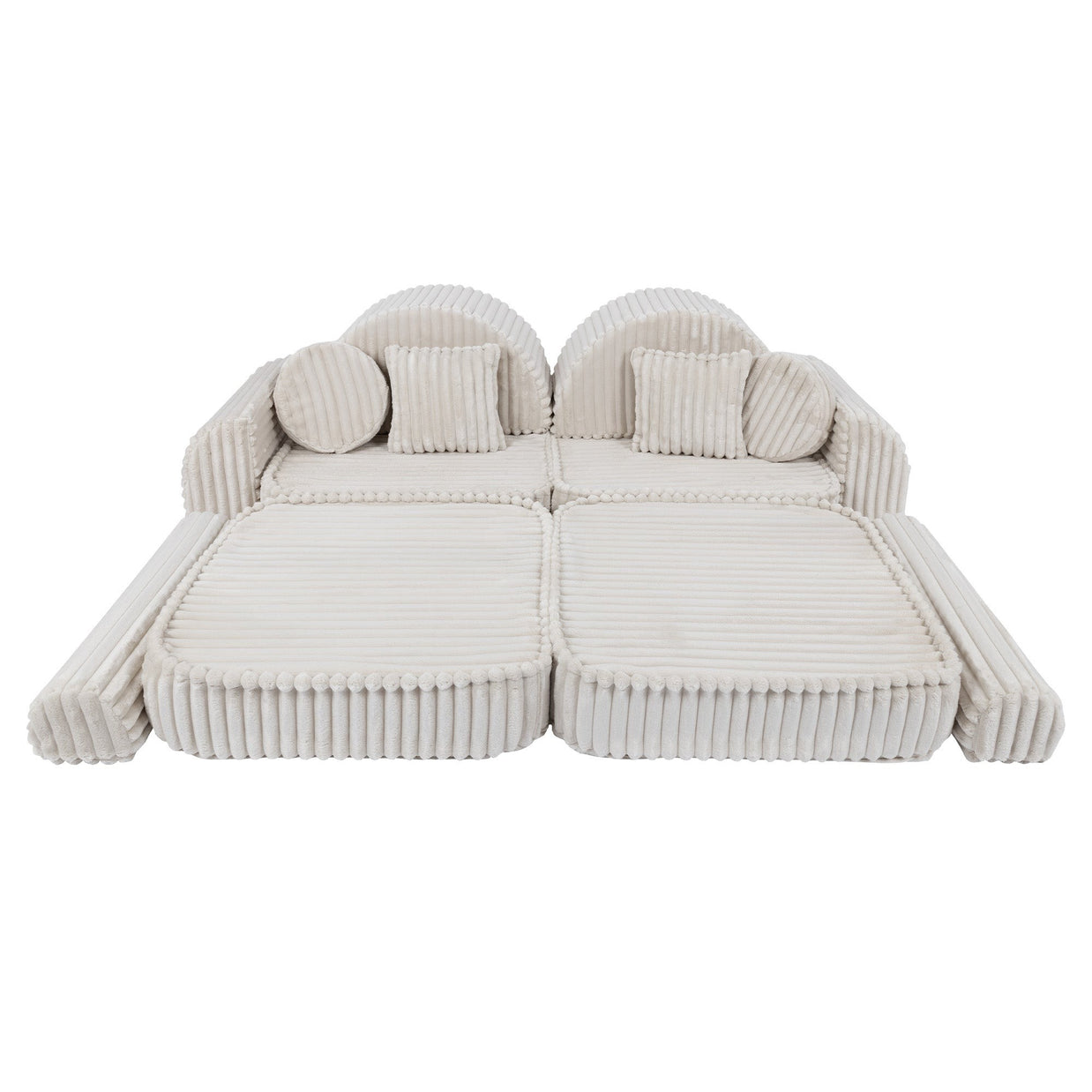 Medium Modular Sofa for Kids - Churros White Plus
