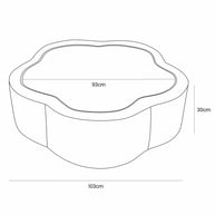 Foam Baby Ball Pit - Aesthetic Khaki Flower