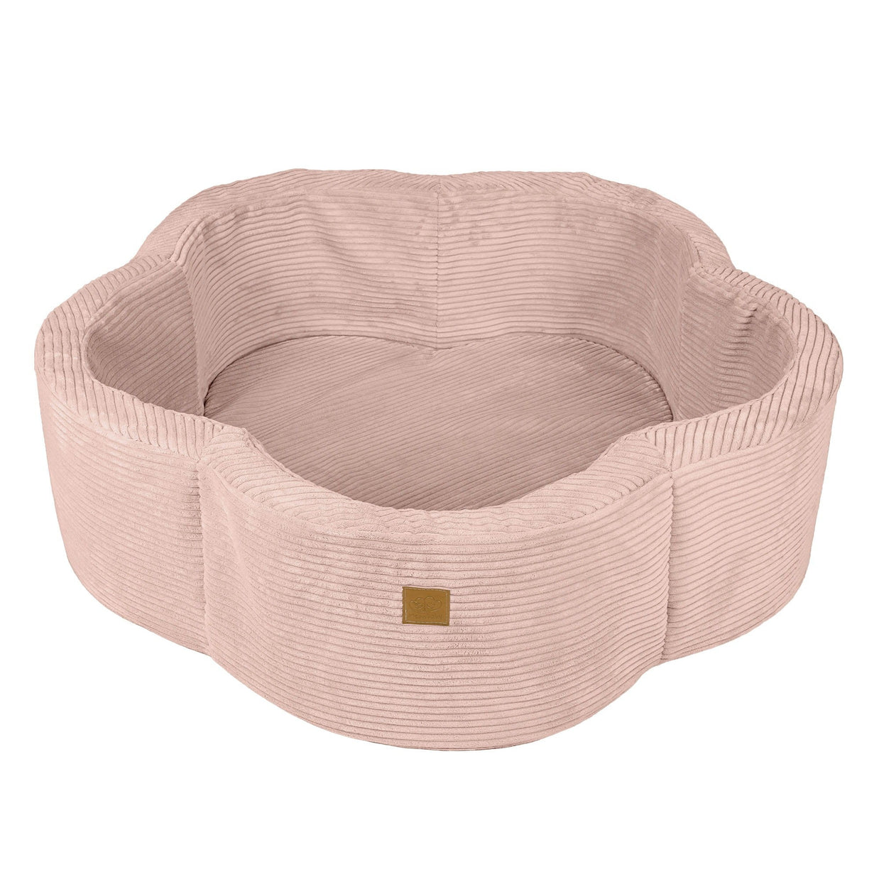 MeowBaby Ballenbak Rib Bloem roze voor veilig en comfortabel spelend kinderenplezier