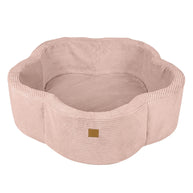 MeowBaby Ballenbak Rib Bloem roze voor veilig en comfortabel spelend kinderenplezier