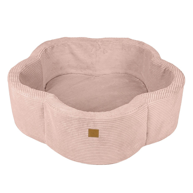 MeowBaby Ballenbak Rib Bloem roze voor veilig en comfortabel spelend kinderenplezier