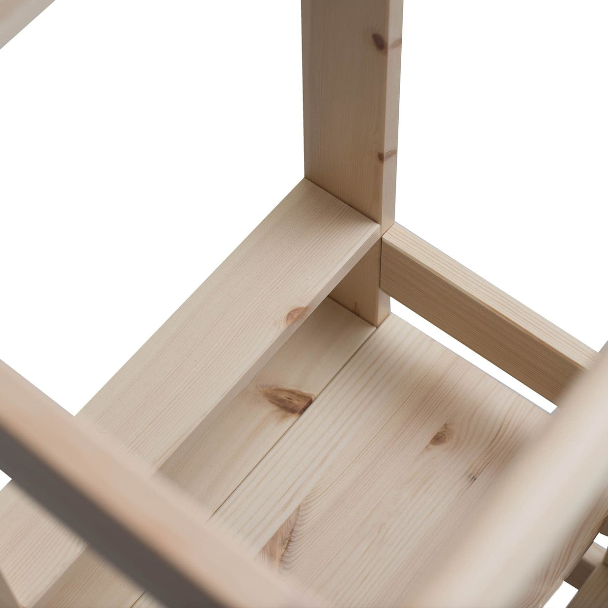 MeowBaby Wooden Kitchen Helper for Children - Natural