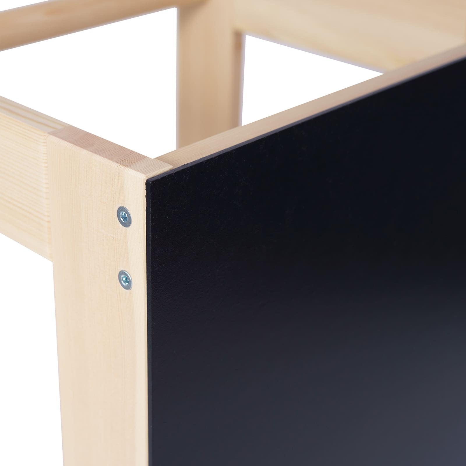 MeowBaby Wooden Kitchen Helper for Children with Board - Natural