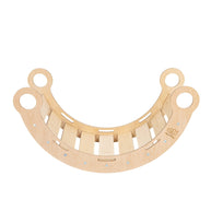 Snug Rocker for Kids - Natural With Pink Pillow