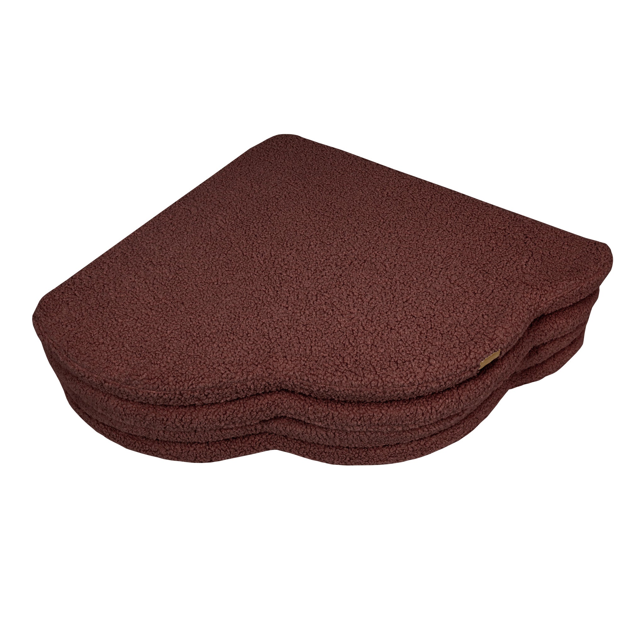 MeowBaby Speelmat Bouclé Bearly Brown zachte speelmat voor peuters en kinderen