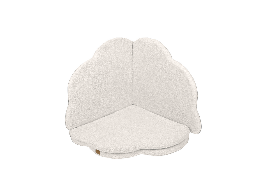 MeowBaby Speelmat Bearly Cream zachte babymat met opstaande randen voor peuters spelen