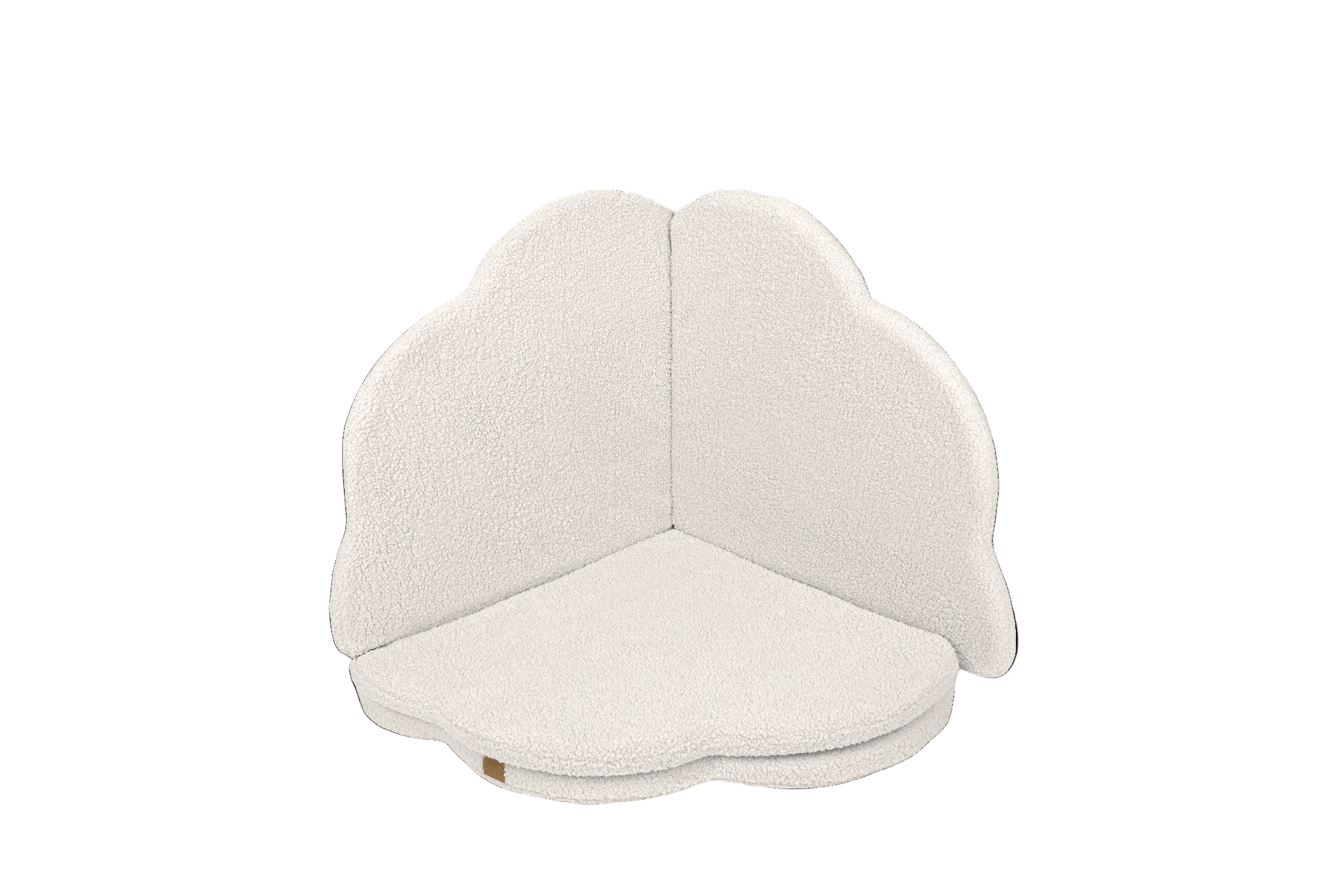 MeowBaby Speelmat Bearly Cream zachte babymat met opstaande randen voor peuters spelen