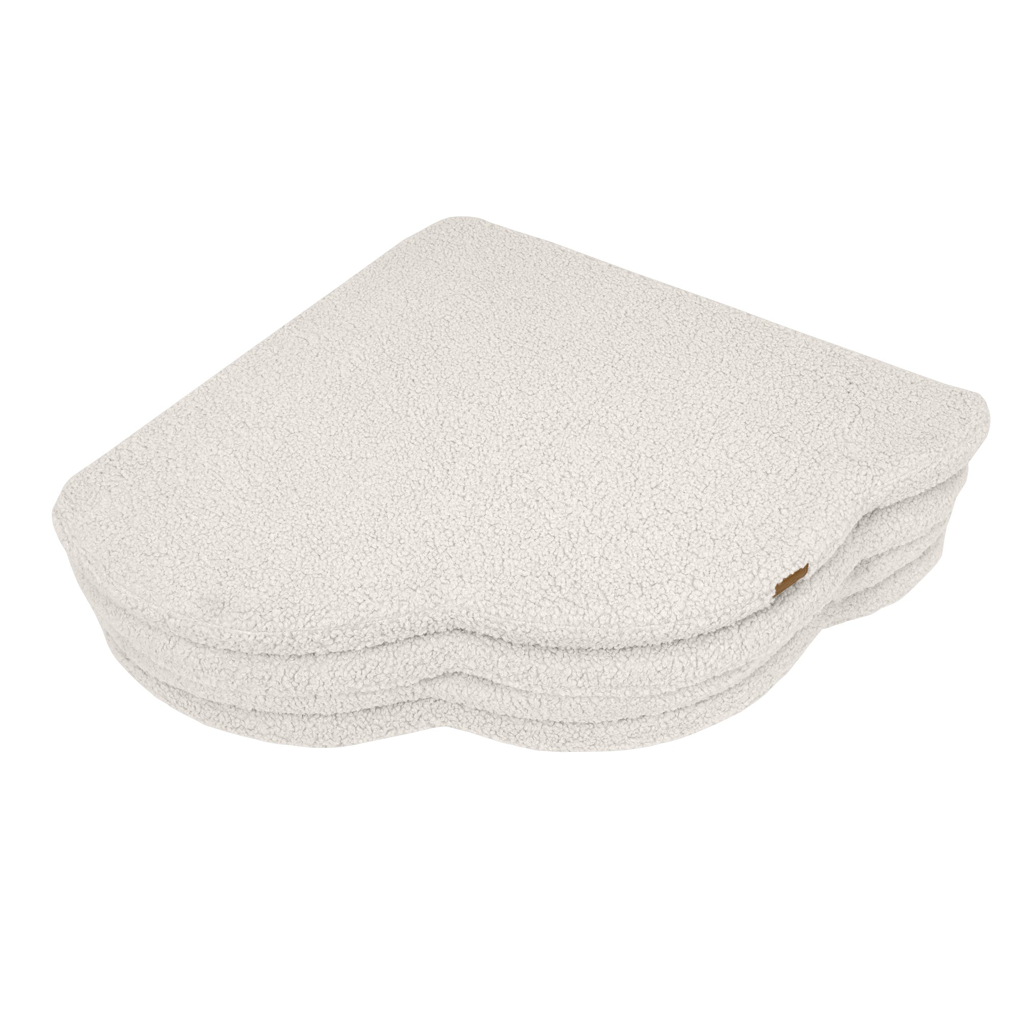 MeowBaby Speelmat Bouclé Bearly Cream zachte babymat voor peuters en kinderen