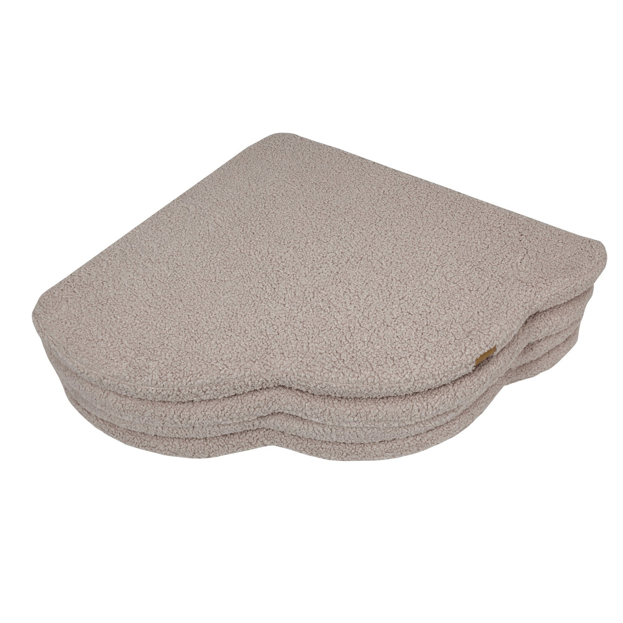 MeowBaby Speelmat Bouclé - Bearly Light Grey zachte babymat voor kinderen en peuters