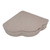MeowBaby Speelmat Bouclé - Bearly Light Grey zachte babymat voor kinderen en peuters