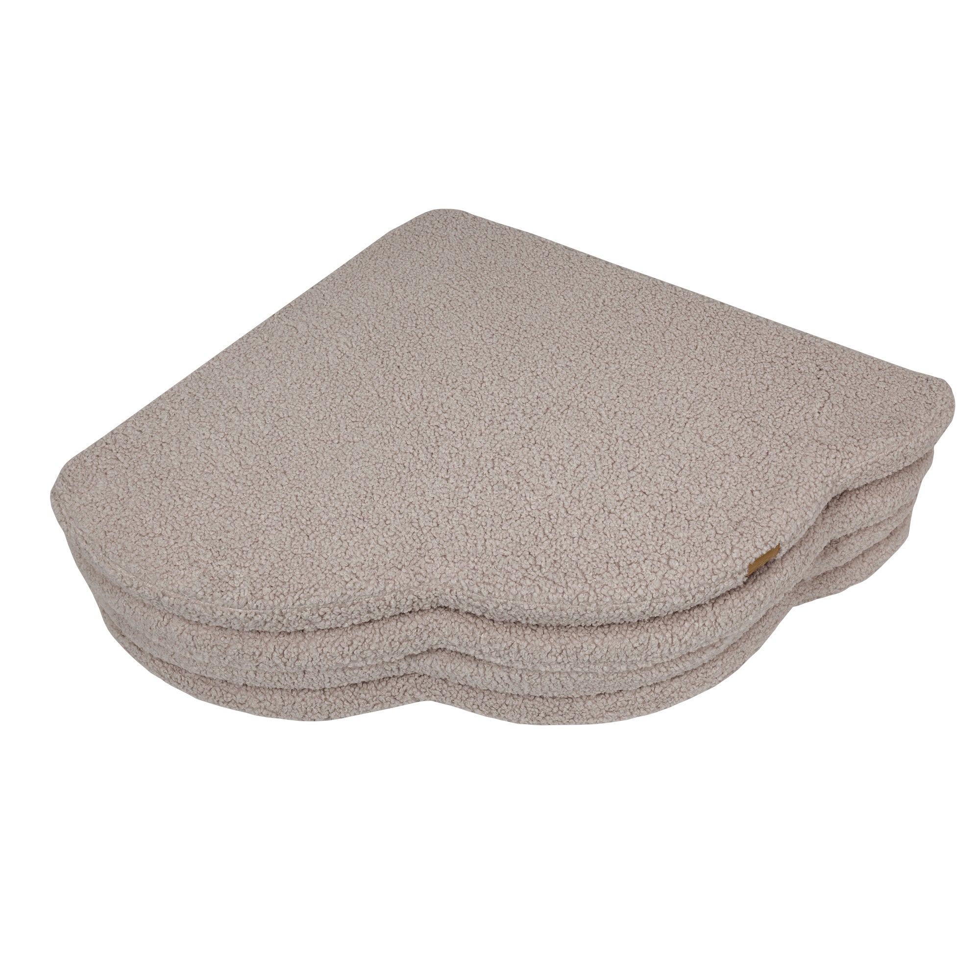 MeowBaby Speelmat Bouclé - Bearly Light Grey zachte babymat voor kinderen en peuters
