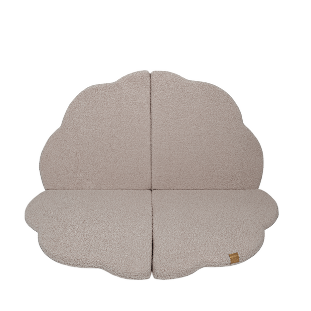 MeowBaby Speelmat Bearly Light Grey zachte babymat ideaal voor peuters en kleintjes