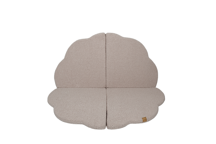 MeowBaby Speelmat Bearly Light Grey zachte babymat ideaal voor peuters en kleintjes