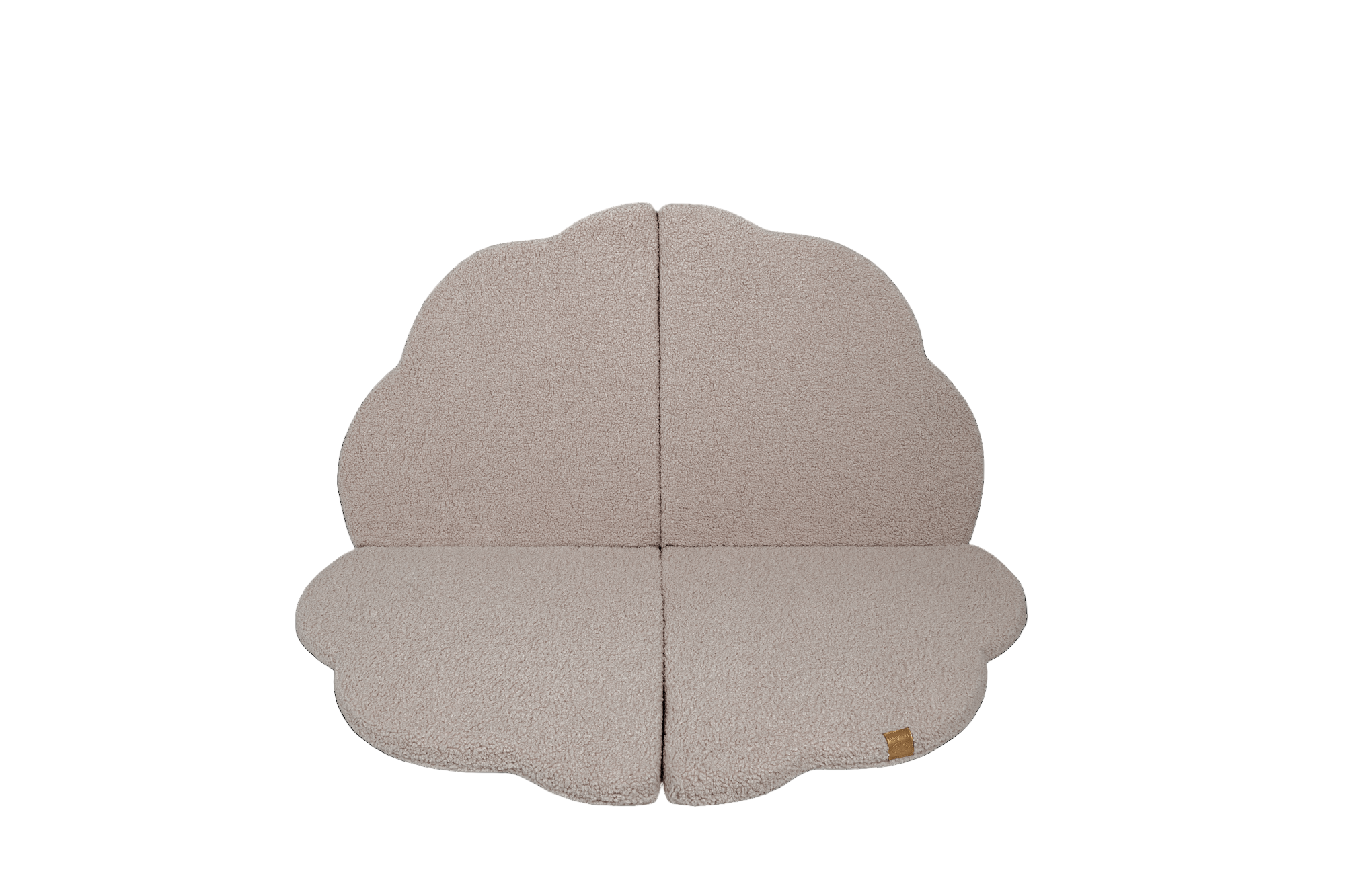 MeowBaby Speelmat Bearly Light Grey zachte babymat ideaal voor peuters en kleintjes