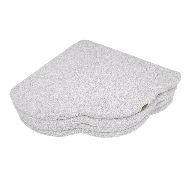 MeowBaby Speelmat Bearly White zachte babymat perfect voor spelen en leren lopen