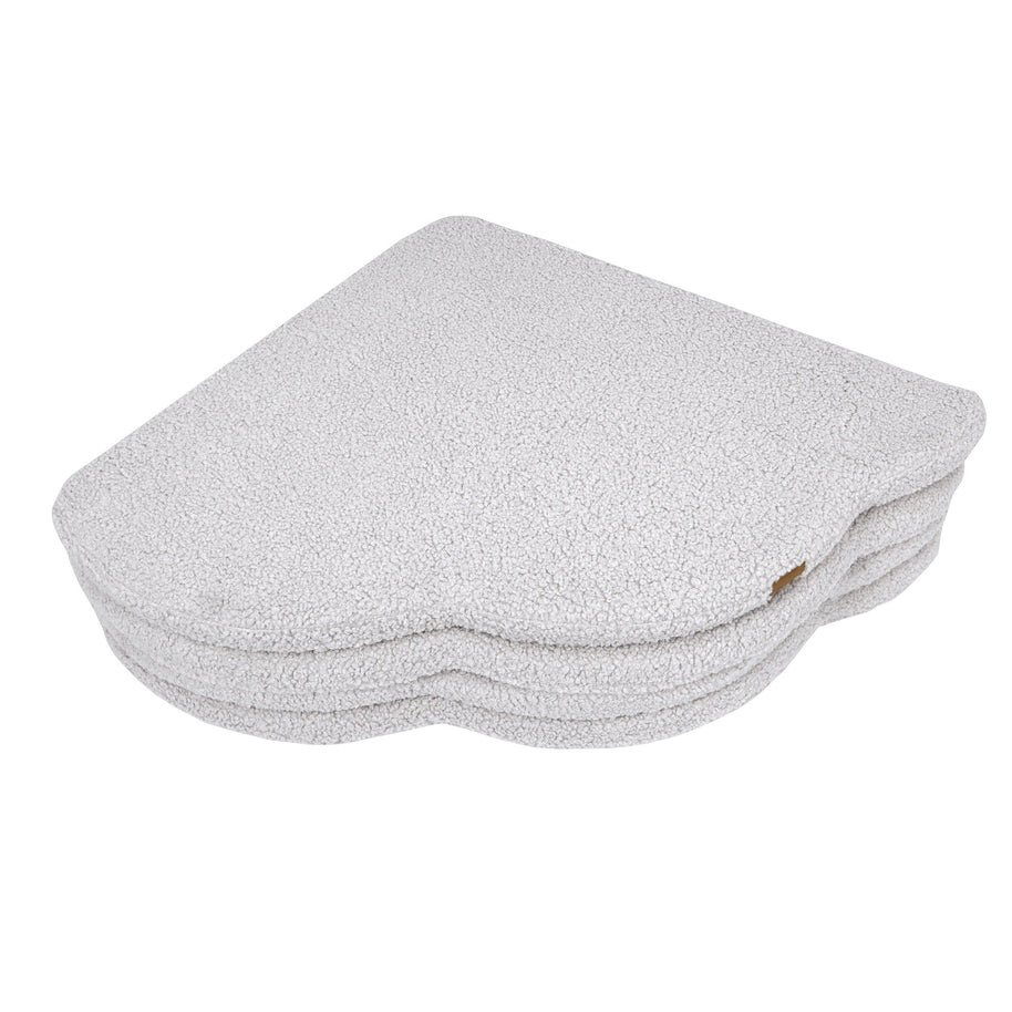 MeowBaby Speelmat Bearly White zachte babymat perfect voor spelen en leren lopen