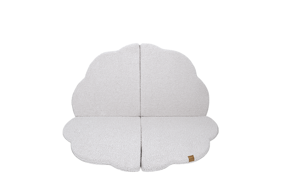 MeowBaby Speelmat Bearly White zachte babymat ideaal voor peuters en jonge kinderen