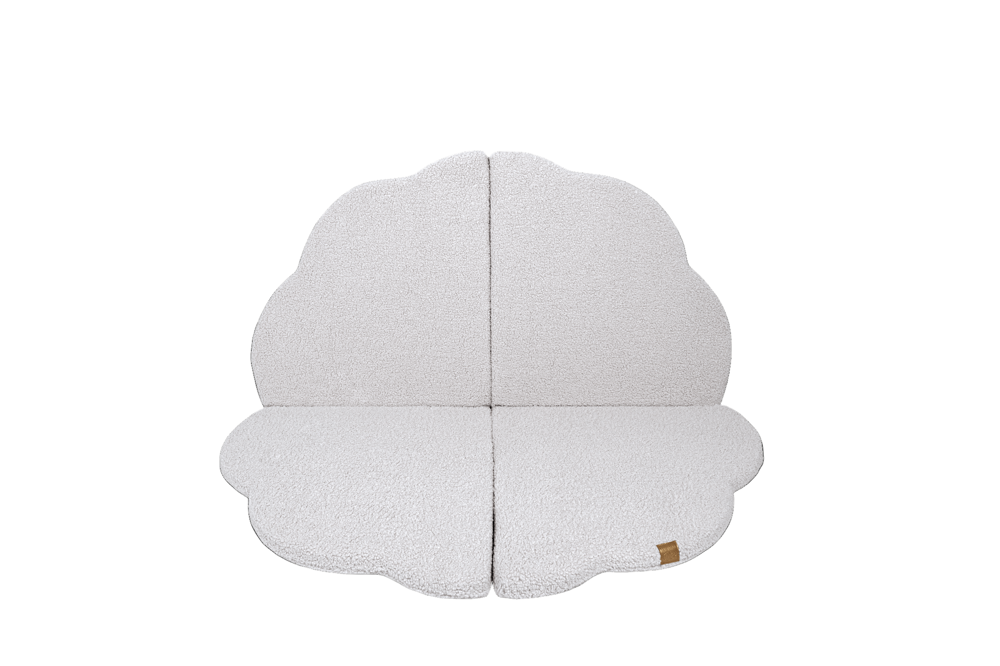 MeowBaby Speelmat Bearly White zachte babymat ideaal voor peuters en jonge kinderen