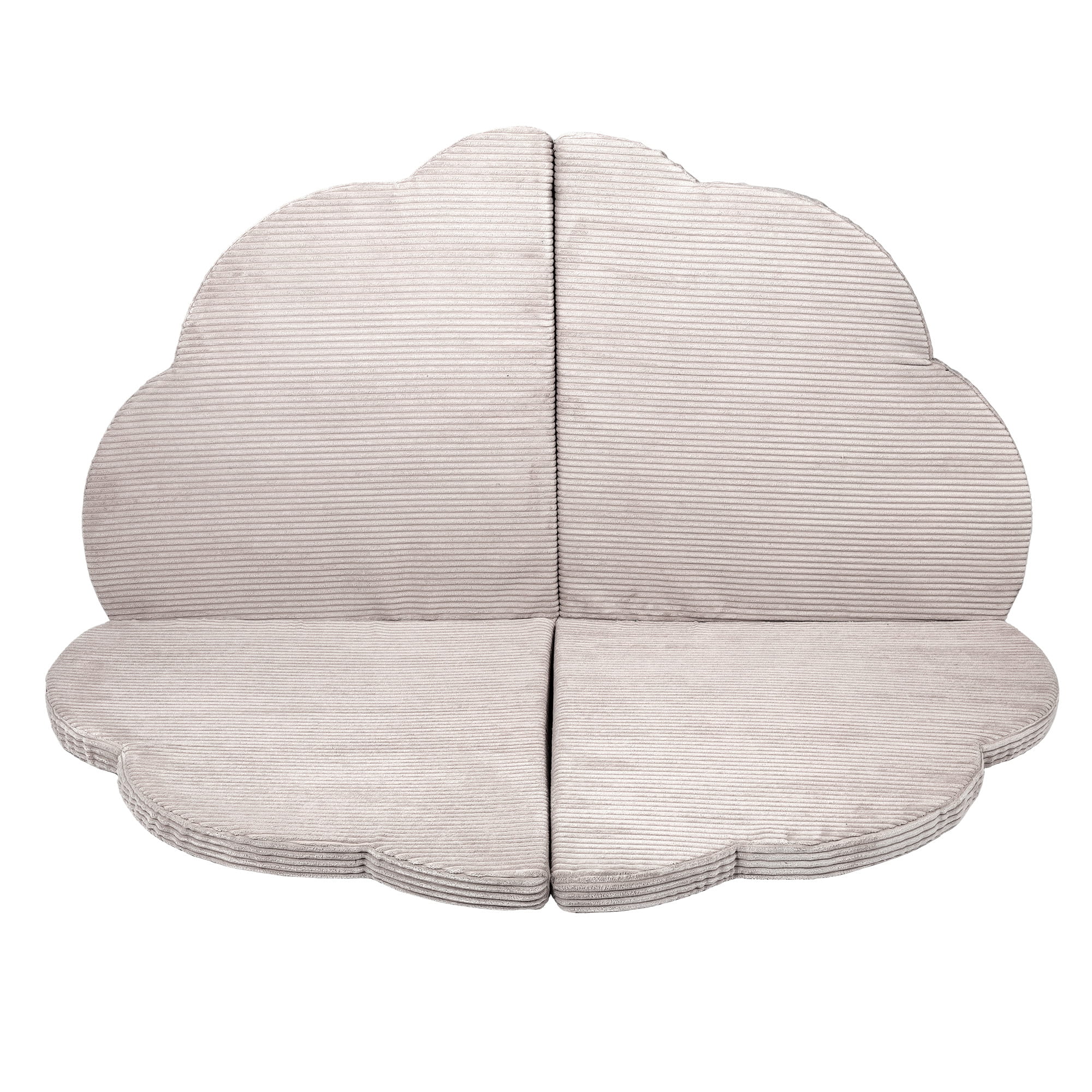 MeowBaby Speelmat - Ecru babymat zacht en veilig voor peuters om op te spelen en te rusten