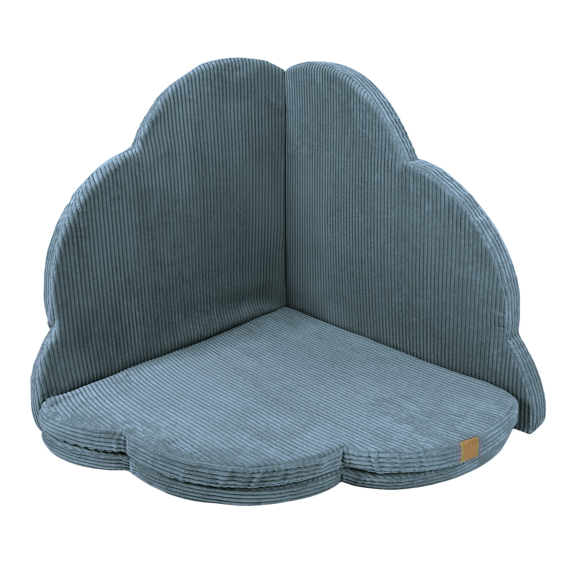 MeowBaby Speelmat - Turquoise babymat met zachte zijkanten voor veilige peuterspeeltijd