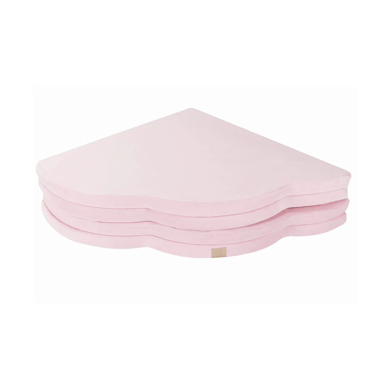 MeowBaby Speelmat Pink Velvet zacht opgevouwen kindermat met comfortabele vulling