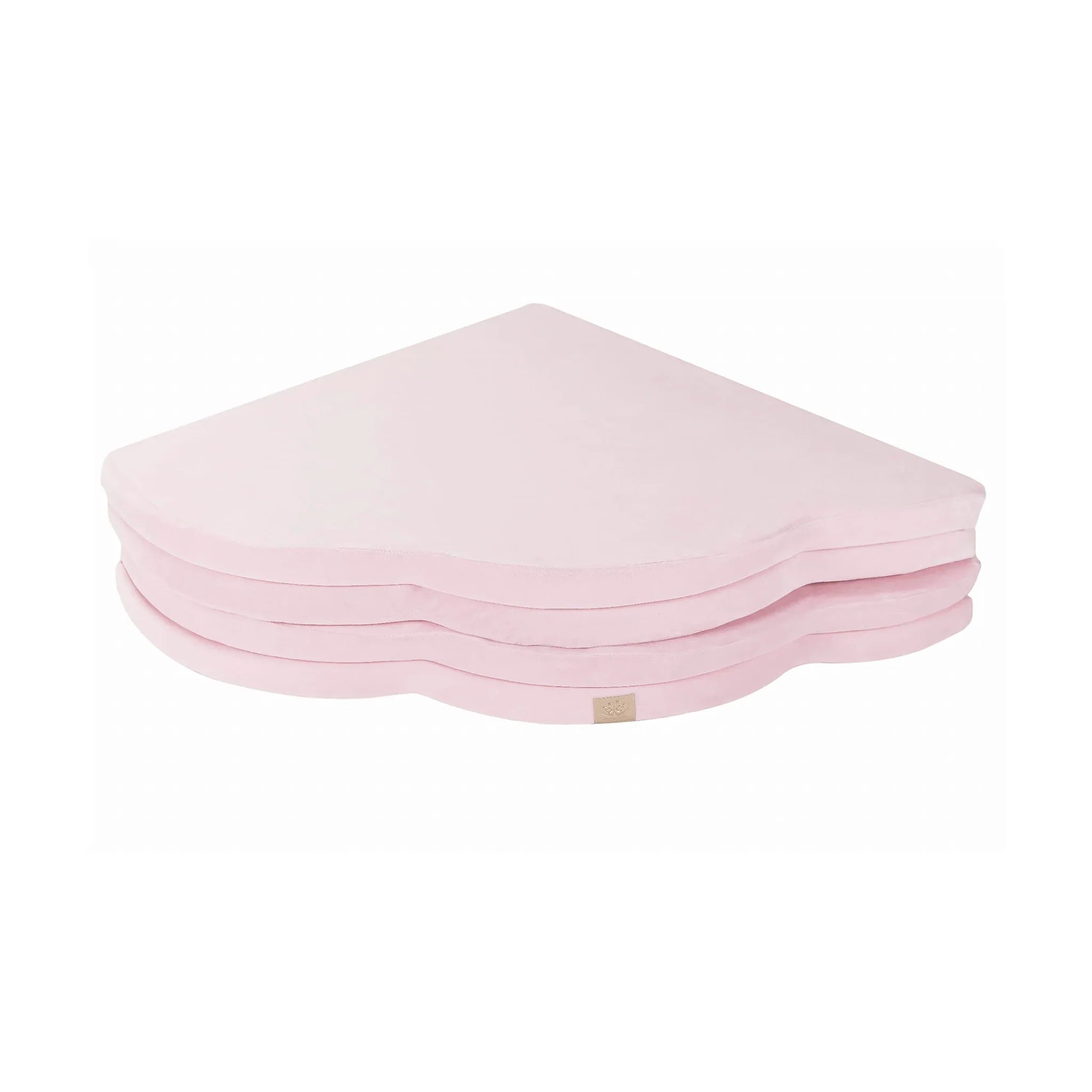 MeowBaby Speelmat Pink Velvet zacht opgevouwen kindermat met comfortabele vulling