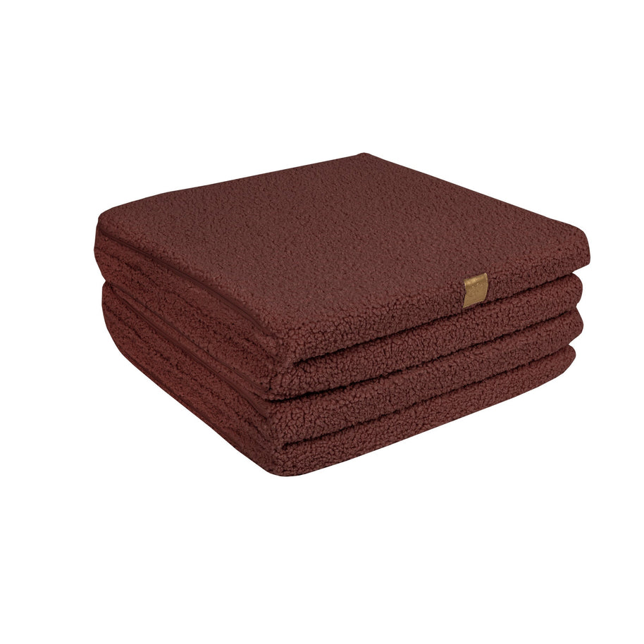 MeowBaby Speelmat Vierkant Bearly Brown zachte bruine babymat ideaal voor peuters