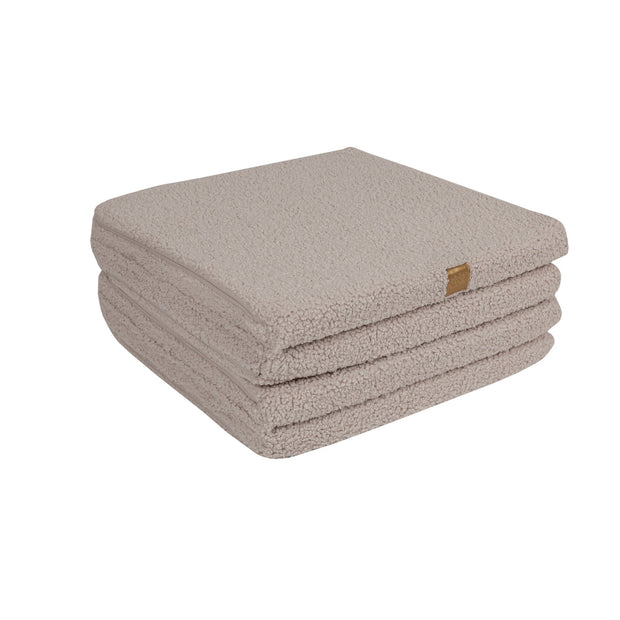 MeowBaby Speelmat Vierkant Bearly Light Grey zachte babymat voor spelen en rusten