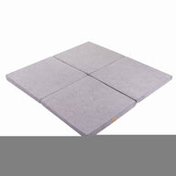 Play Mat for Kids - Square Light Grey Velvet