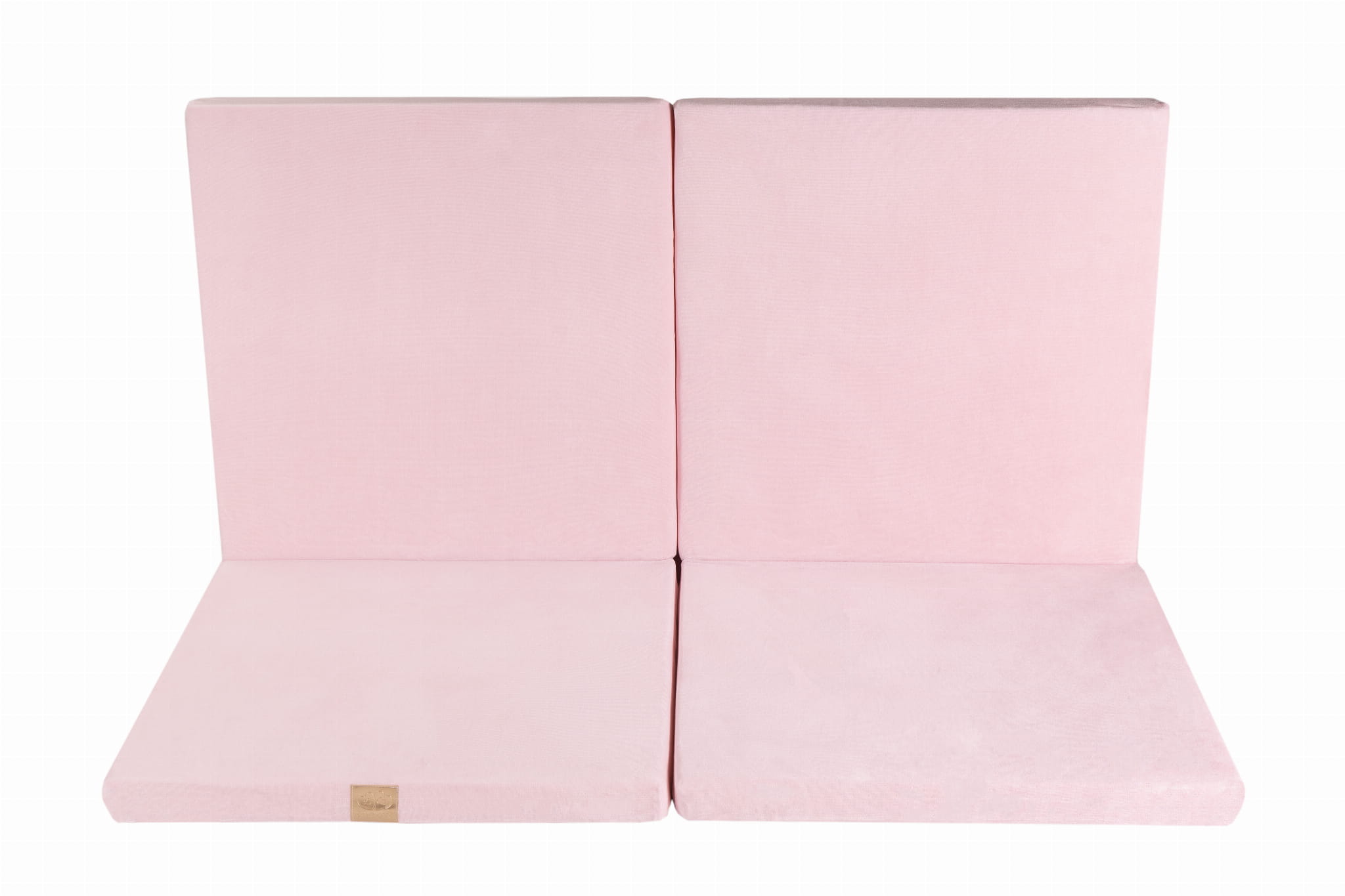 MeowBaby Speelmat Vierkant Light Pink Velvet zacht en comfortabel voor baby’s en peuters
