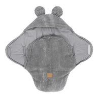 Baby Swaddle with Bear Ears – Grey