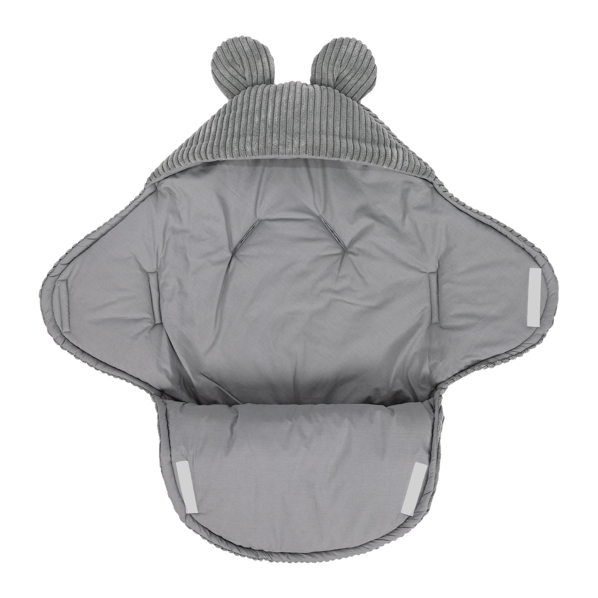 Baby Swaddle with Bear Ears – Grey