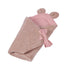 MeowBaby Wikkeldeken Rib Powder Pink met zachte ribstof en verstelbare striksluiting voor baby's