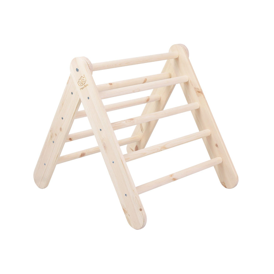 MeowBaby houten klimrek voor kinderen natural zonder cover in natuurlijke houtkleur
