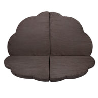 MeowBaby Speelmat - Brown zachte babymat in bruine kleur met unieke wolkenvorm