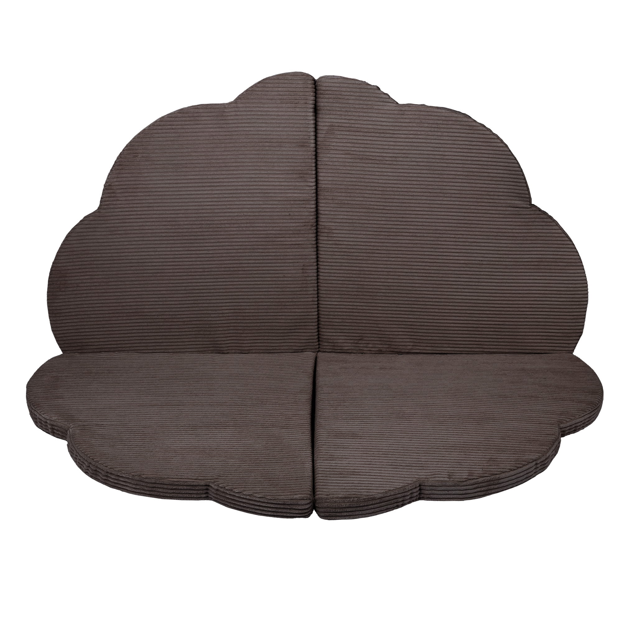 MeowBaby Speelmat - Brown zachte babymat in bruine kleur met unieke wolkenvorm