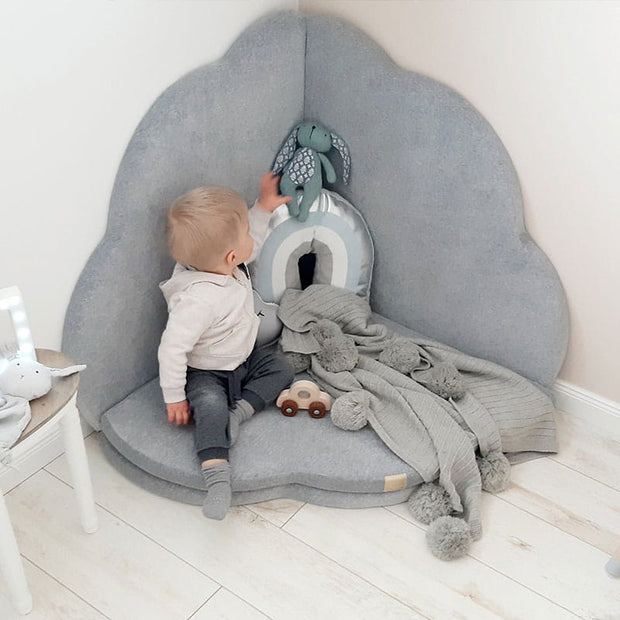 MeowBaby Speelmat Velvet - Light Grey