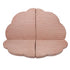 MeowBaby Speelmat Powder Pink zachte gevouwen babymat voor veilig en comfortabel spelen