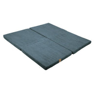 MeowBaby Speelmat Vierkant Turquoise, zachte en comfortabele babymat voor peuters