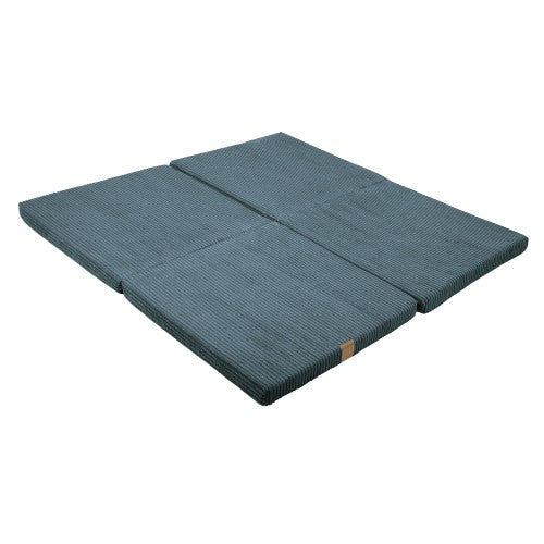 MeowBaby Speelmat Vierkant Turquoise, zachte en comfortabele babymat voor peuters