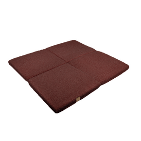 MeowBaby Speelmat Vierkant Bearly Brown zachte babymat voor spelen en leren lopen