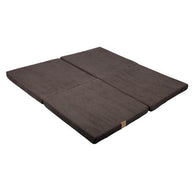 MeowBaby Speelmat Vierkant Brown zachte en veilige babymat voor peuters en kleuters