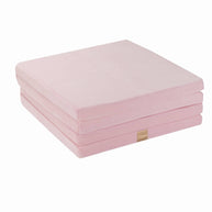 MeowBaby Speelmat Vierkant Light Pink Velvet zachte en comfortabele kindermat