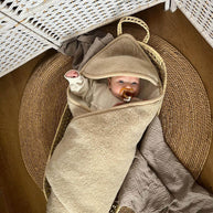 Merino wollen wikkeldeken voor newborns