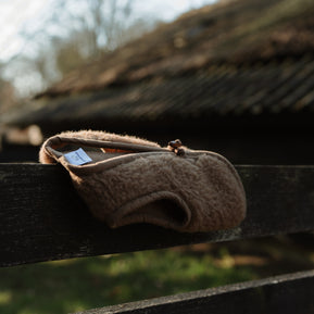 Merino wollen bodywarmer kind - Donkerbruin