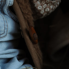 Merino wollen bodywarmer kind - Donkerbruin